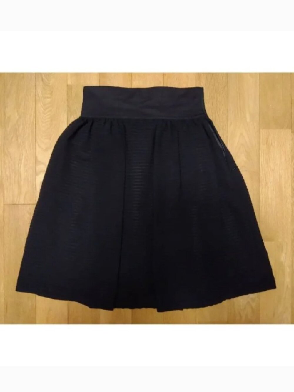 Lanvin en Bleu sheer overlay circle skirt 36 EUC - Picture 3 of 5